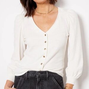 Nation LTD Button Down Shirt in Cream